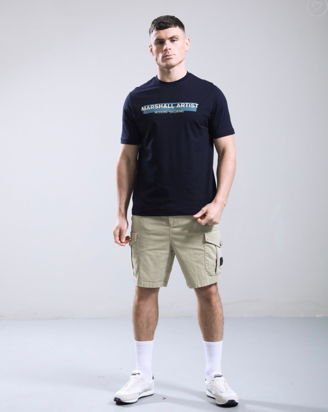 Marshall Artist Seafield tee navy