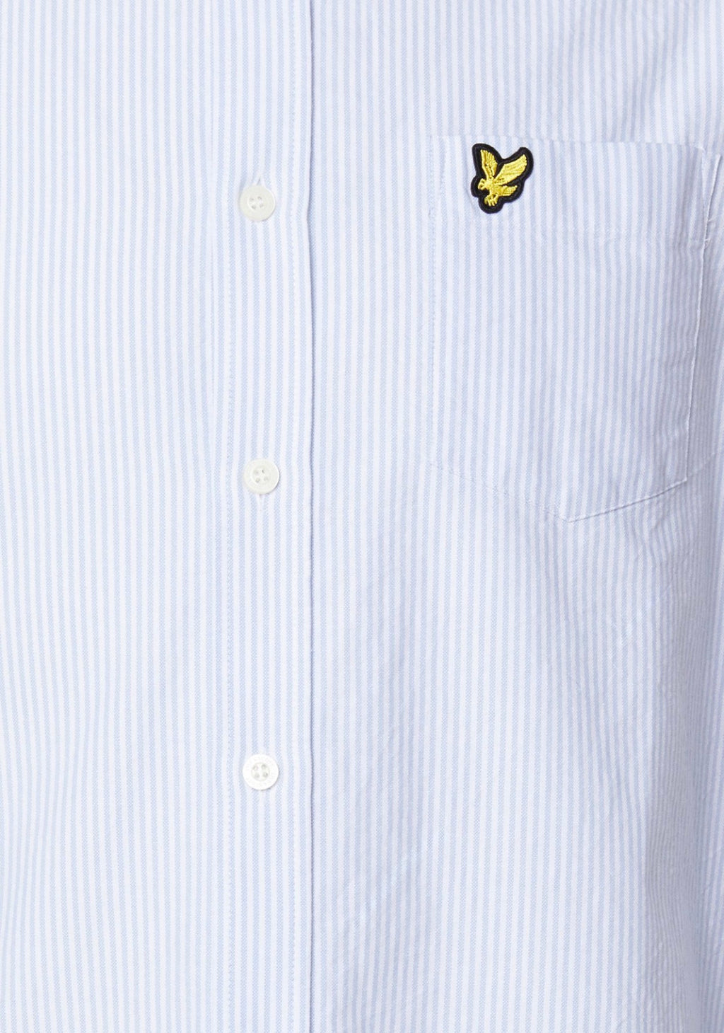 Lyle and Scott Stripe oxford light blue / white