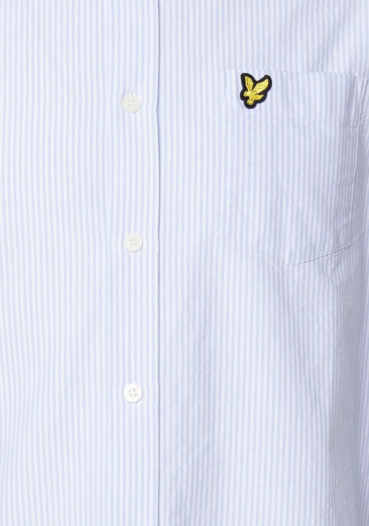 Lyle and Scott Stripe oxford light blue / white