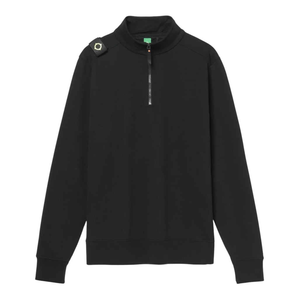Ma.Strum Quarter zip jet black