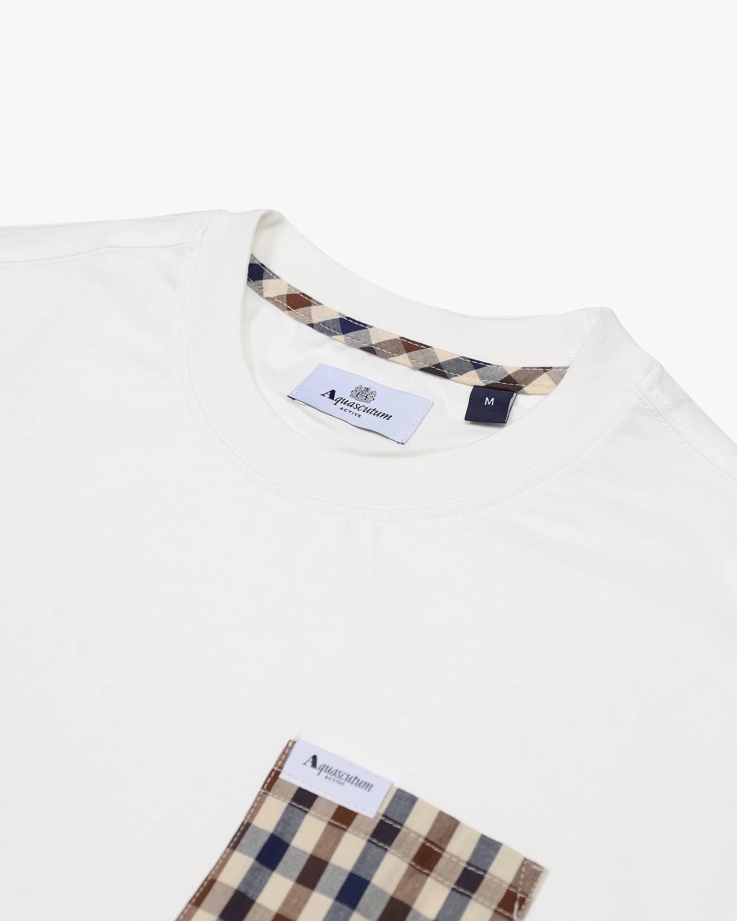 Aquascutum Iconic Pocket T-shirt Old White