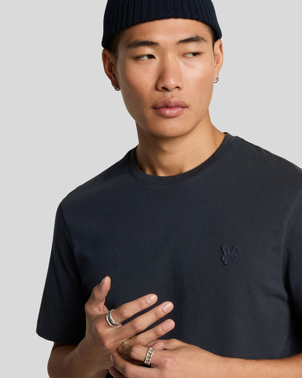 Lyle and Scott Tonal Eagle T-shirt Navy