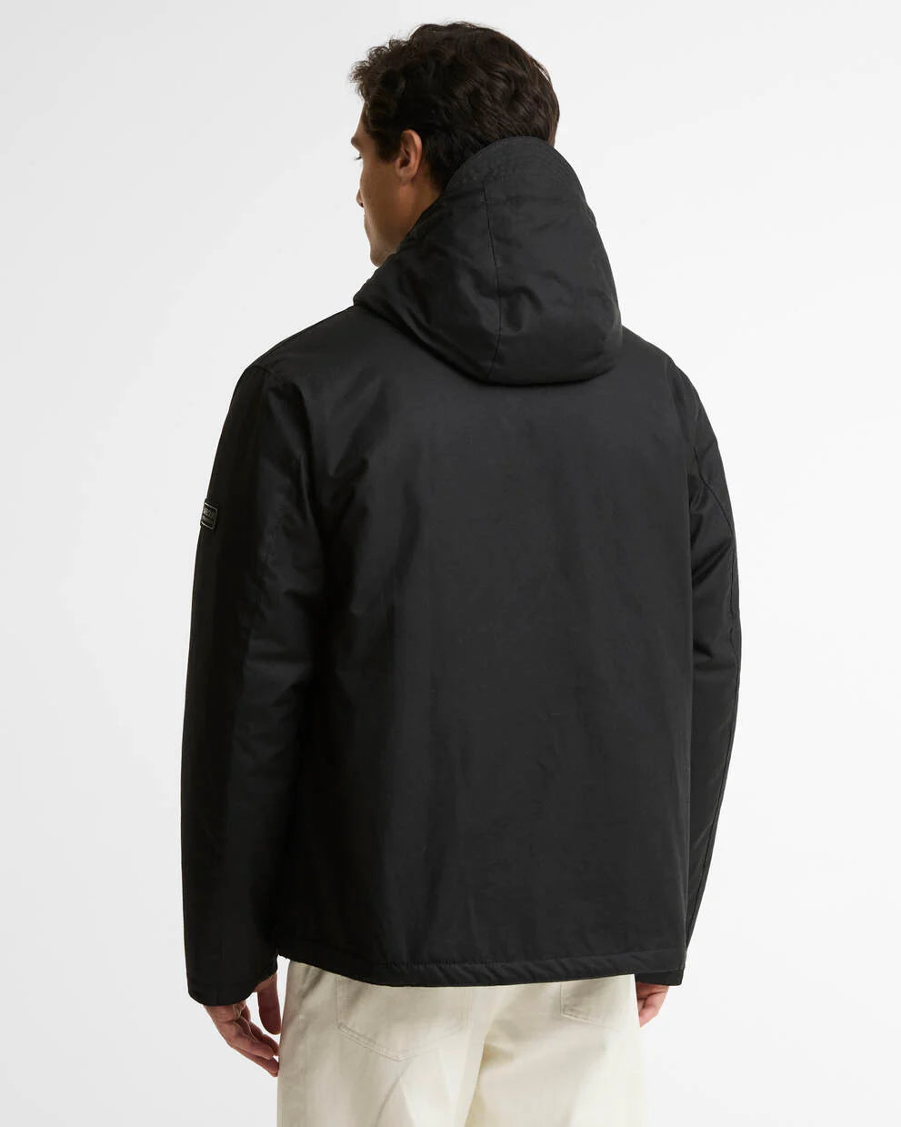 Barbour International Everrett wax jacket black