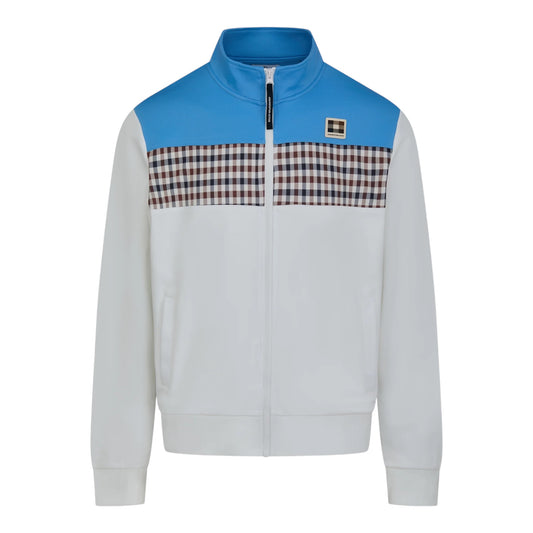Aquascutum Stripes track top white