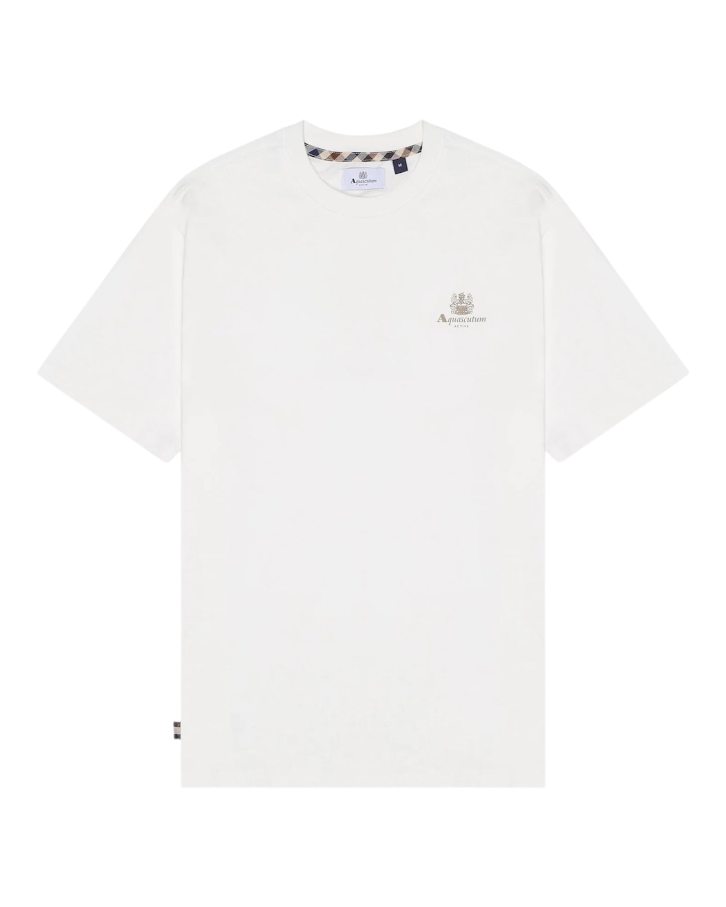 Aquascutum Small Logo T-shirt Old White