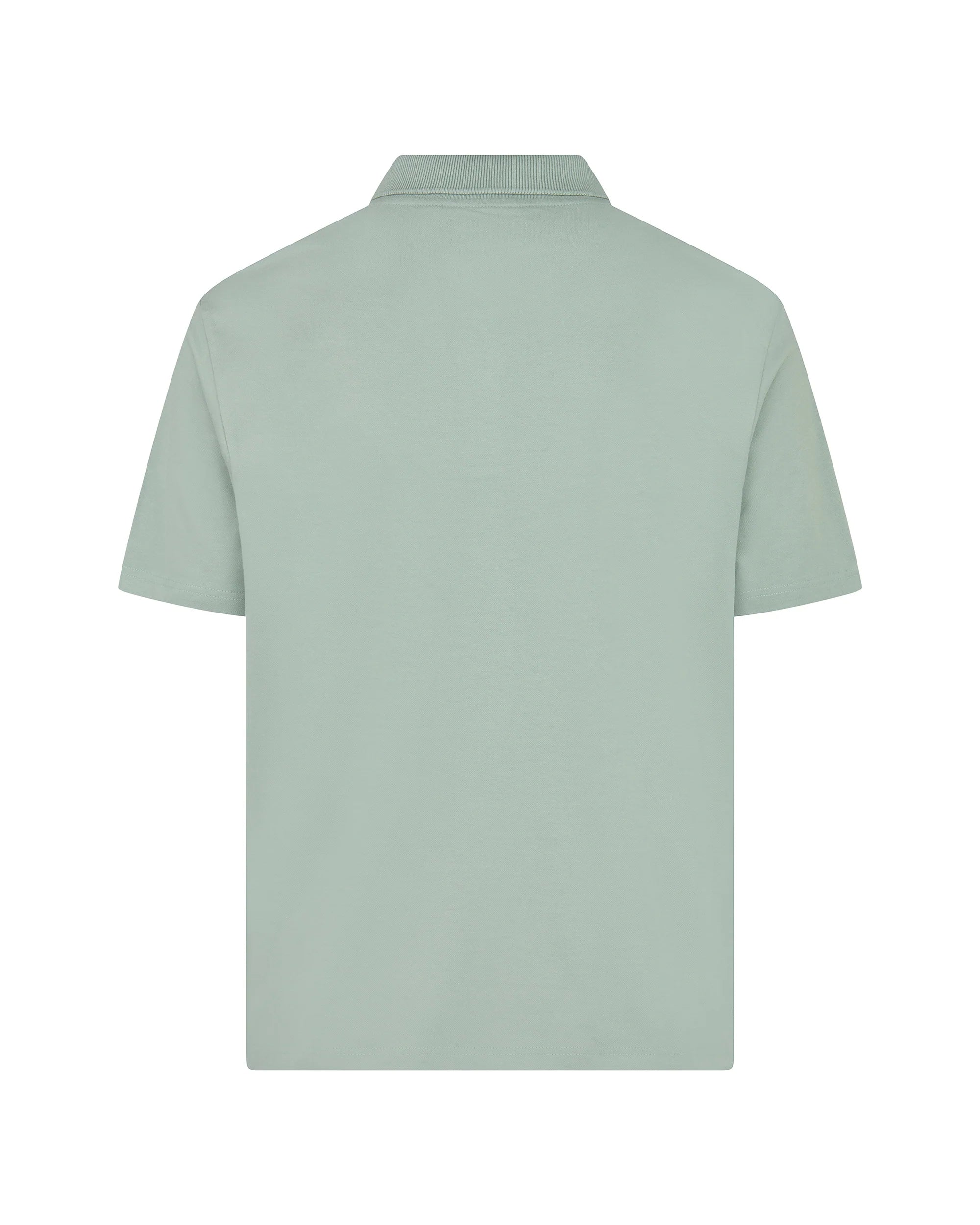 Aquascutum Stretch piquet badge polo salvia