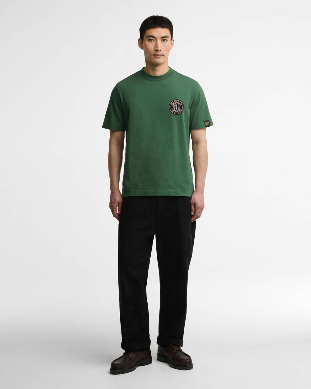 Barbour International 90th graphic t-shirt green