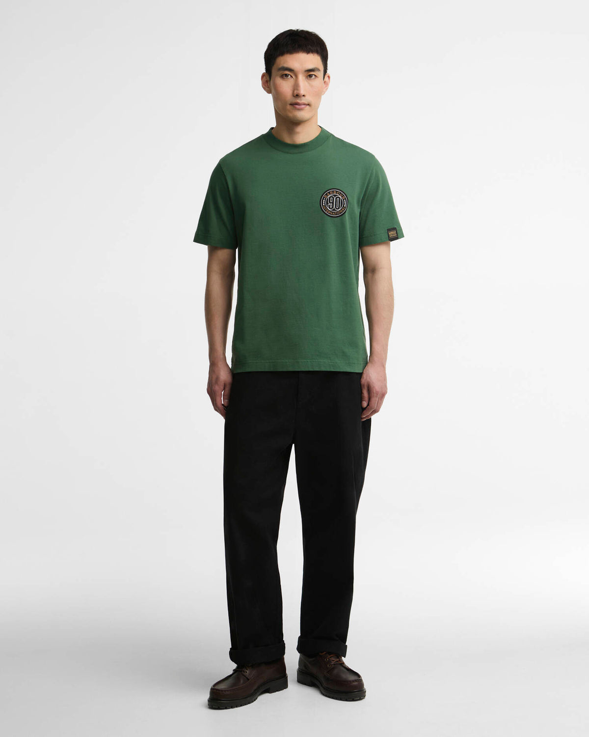 Barbour International 90th graphic t-shirt green