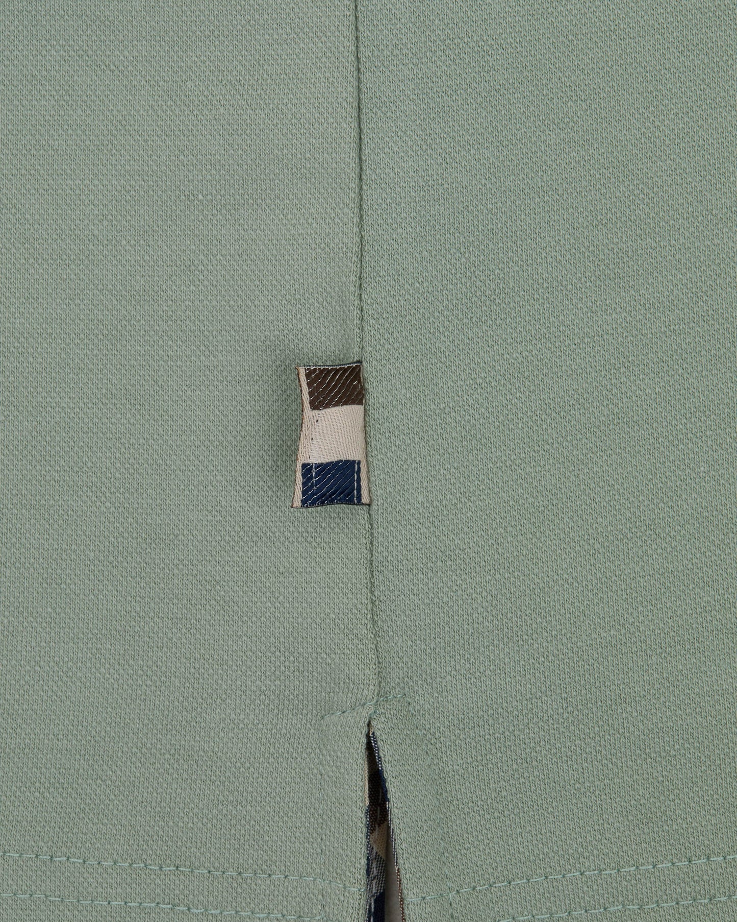 Aquascutum Stretch piquet badge polo salvia