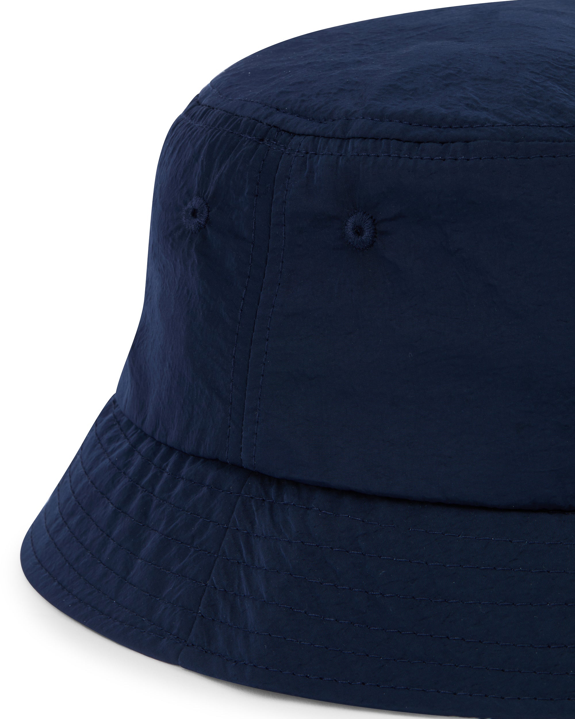 Aquascutum Lamina badge bucket cap navy
