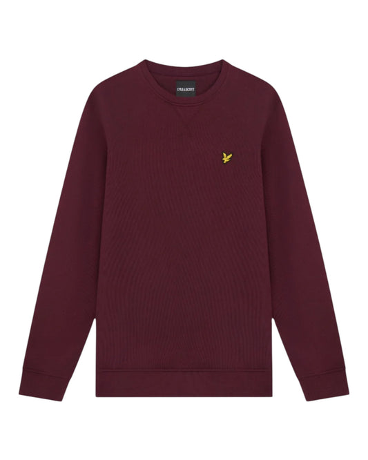 Lyle and Scott Crew Neck Sweatshirt Burgundy