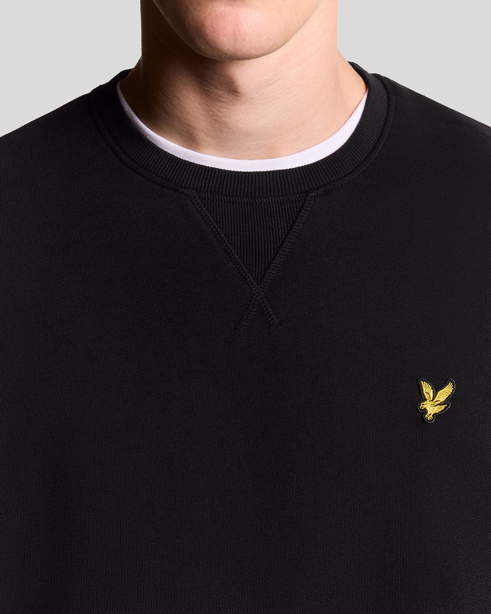 Lyle and Scott Crew Neck Sweatshirt Jet Black