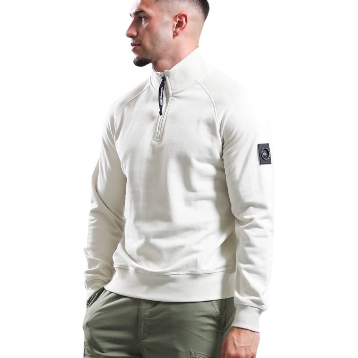 Marshall Artist Siren 1/4 zip sweat silverbirch