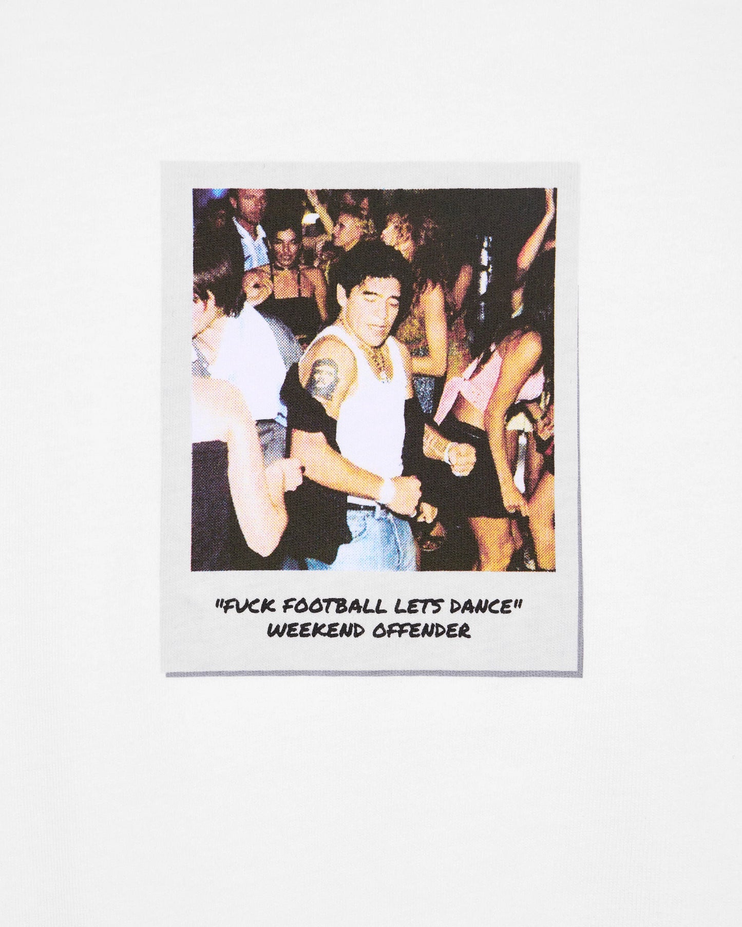 Weekend Offender Let's Dance Graphic T-Shirt White