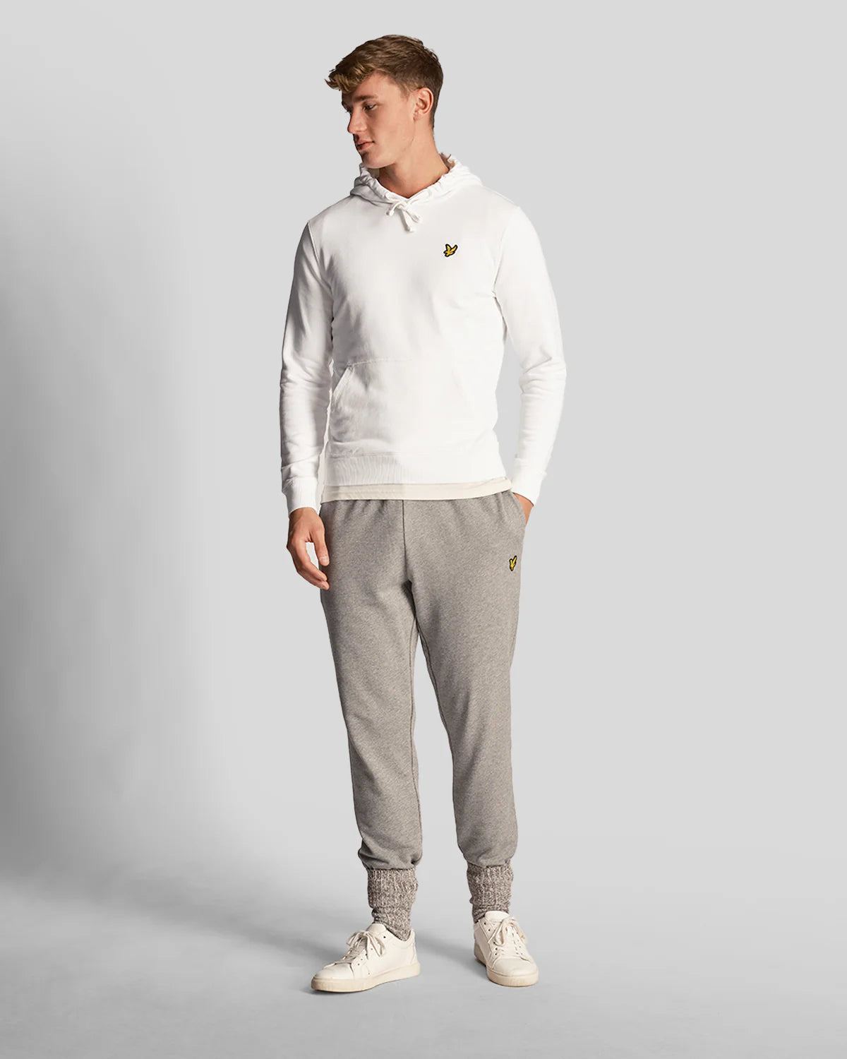 Lyle and Scott Hoodie Sweatshirt White
