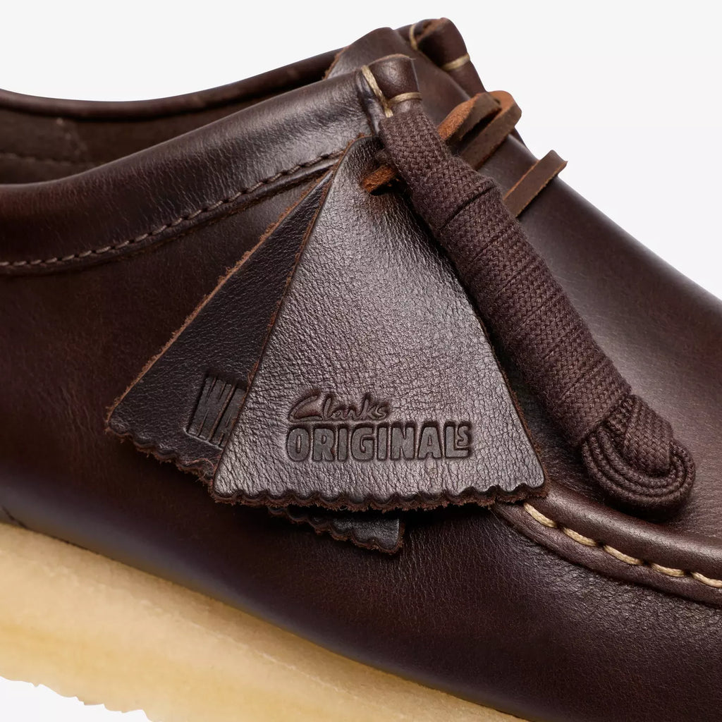 Clarks Wallabee dark brown leather
