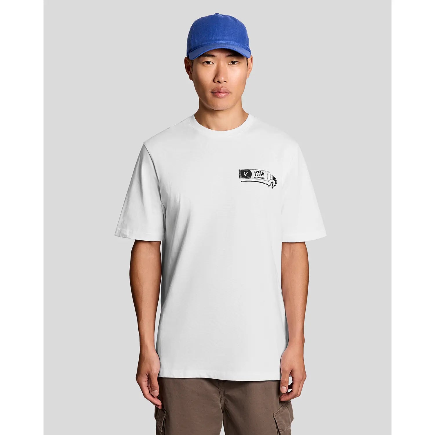 Lyle and Scott Toothpaste graphic white