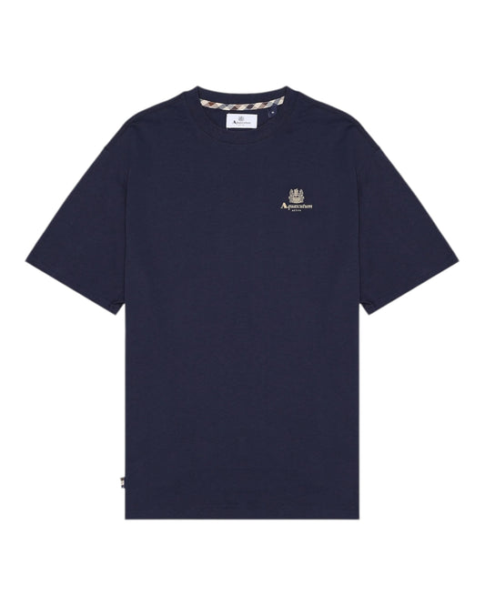 Aquascutum Small Logo T-shirt Navy