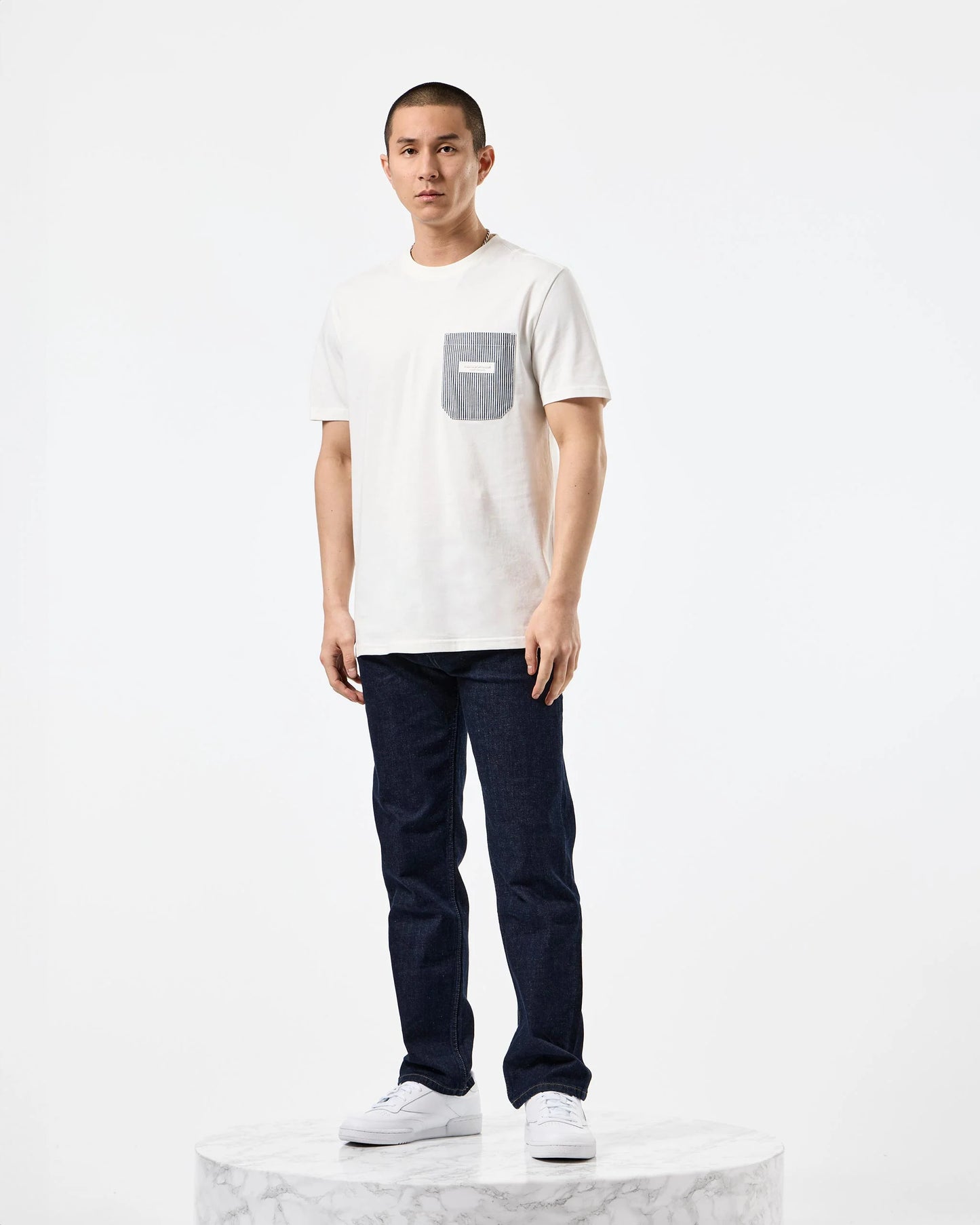 Weekend Offender Torres T-Shirt Ticking Stripe