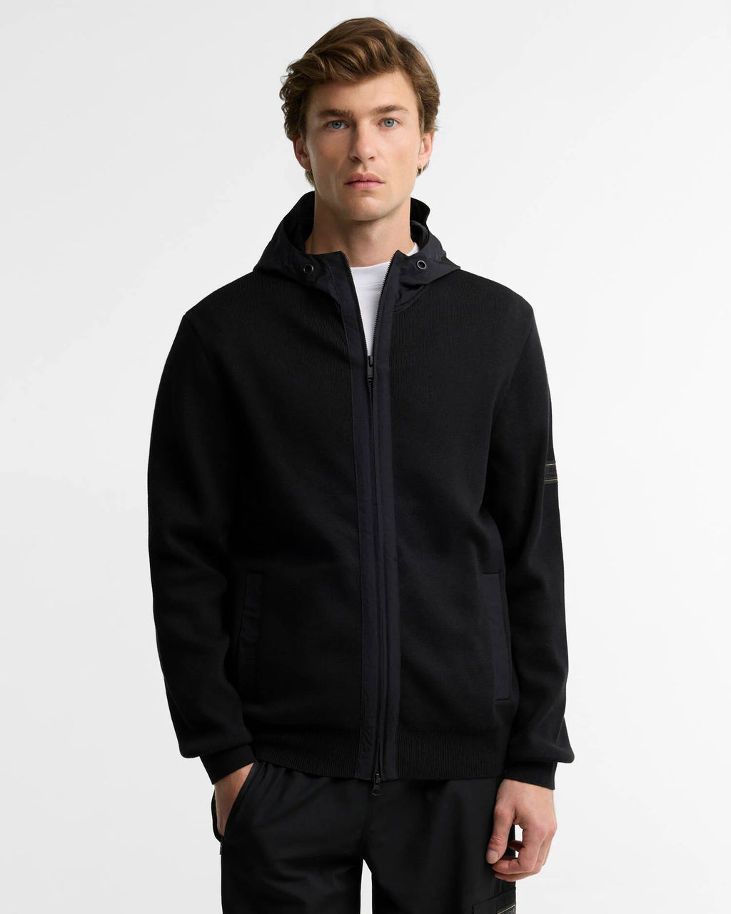 Barbour International Inline knit black