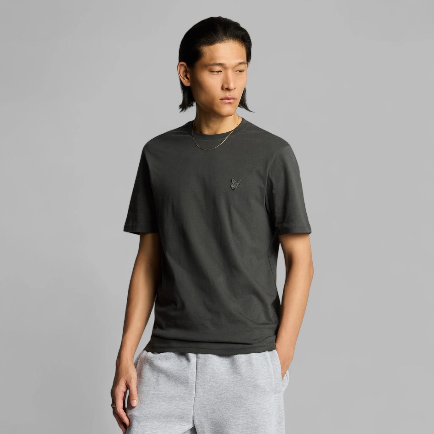 Lyle and Scott Tonal Eagle T-shirt Black Water