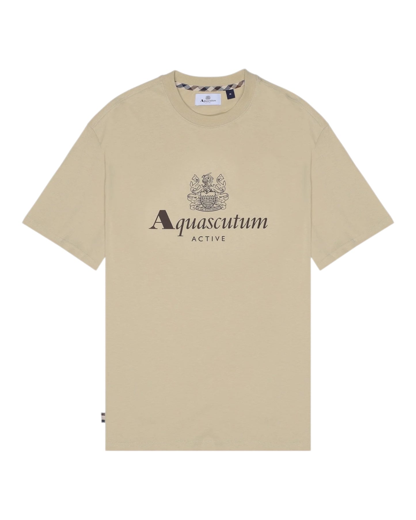 Aquascutum Big Logo T-shirt Beige
