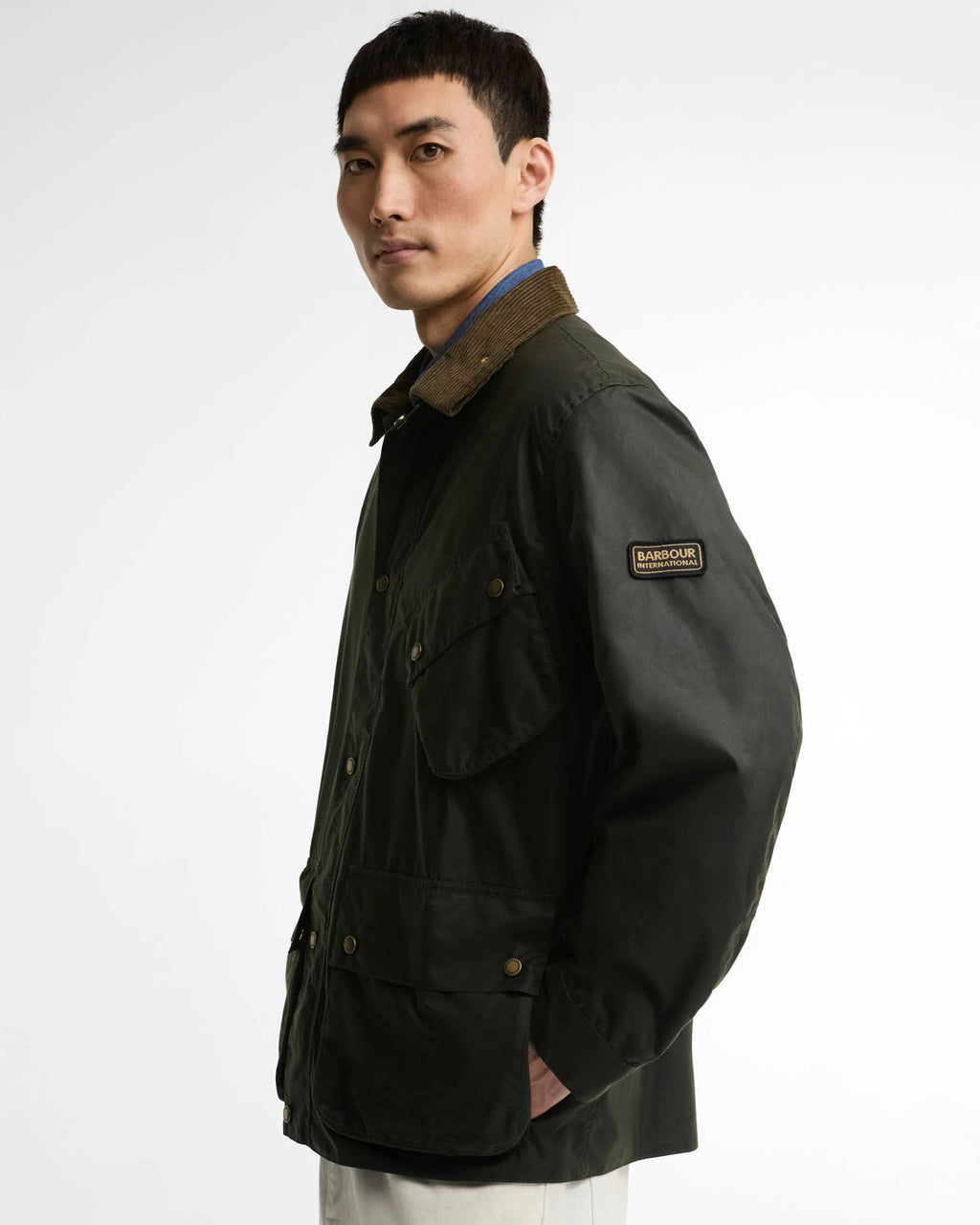 Barbour International Brake line wax jacket