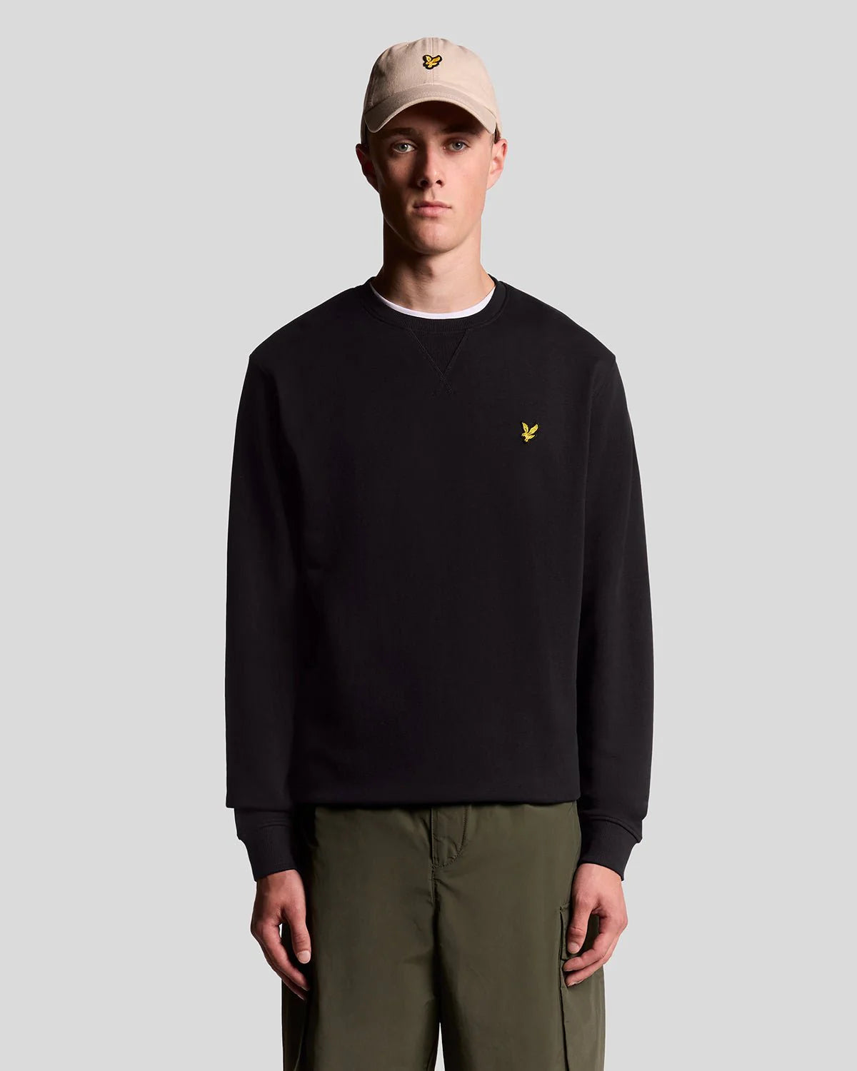 Lyle and Scott Crew Neck Sweatshirt Jet Black