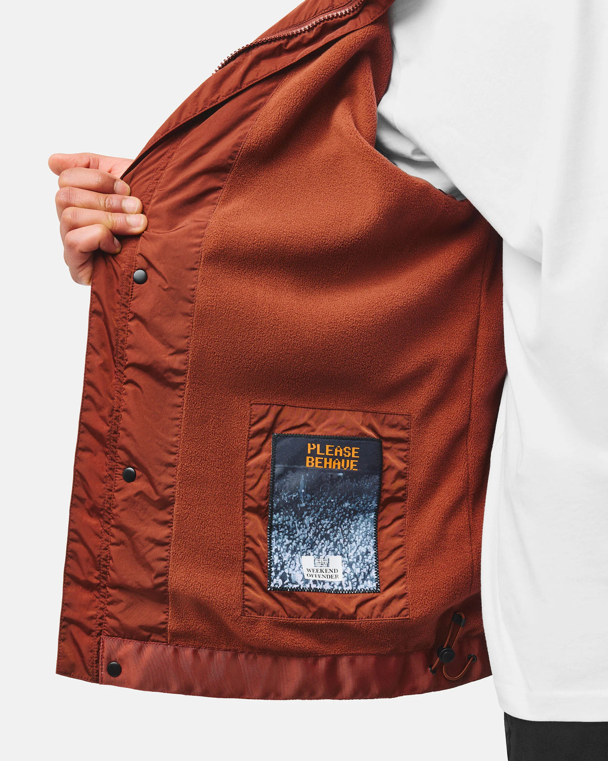 Weekend Offender Tralee city jacket brick