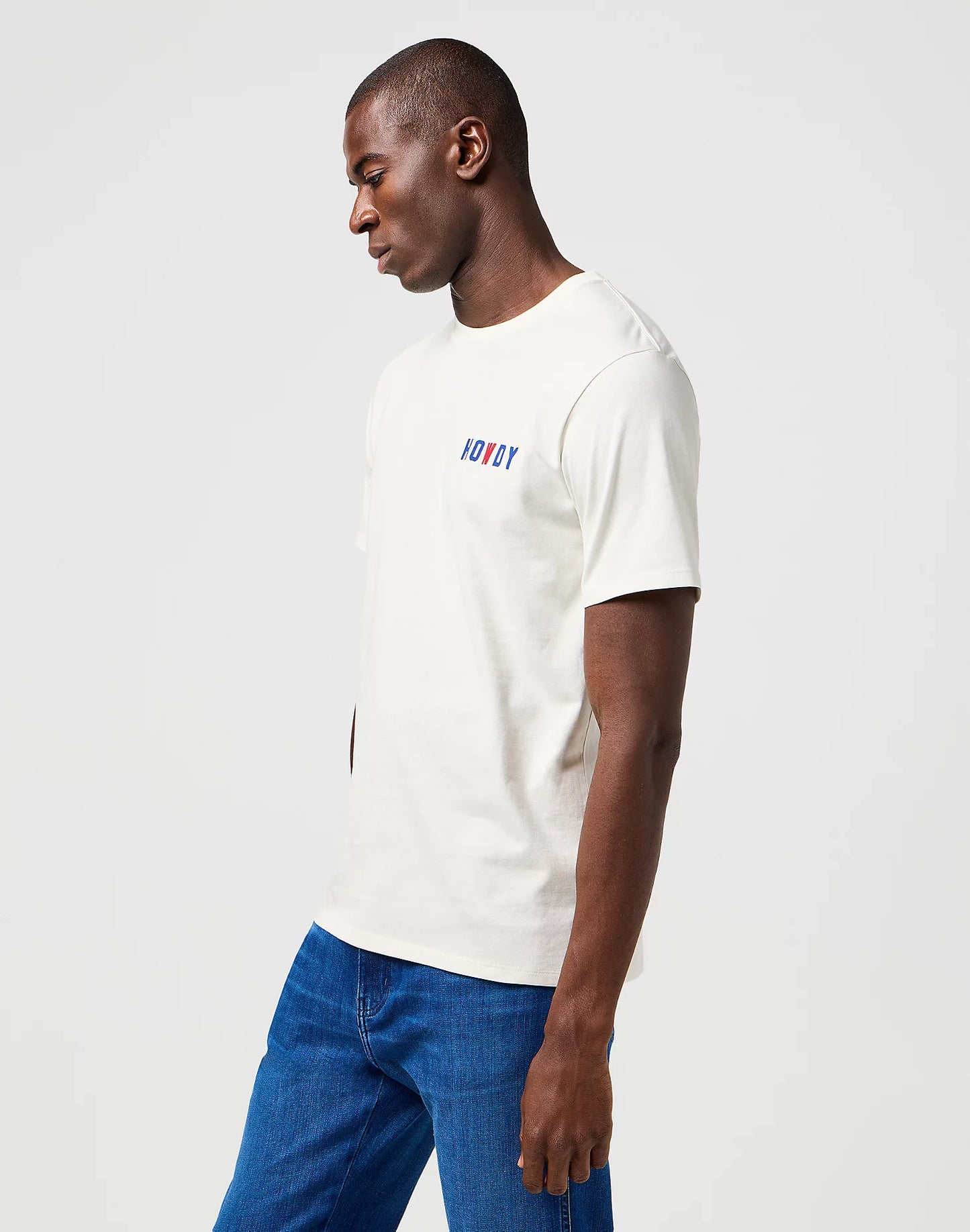 WRANGLER SMALL GRAPHIC TEE VINTAGE WHITE