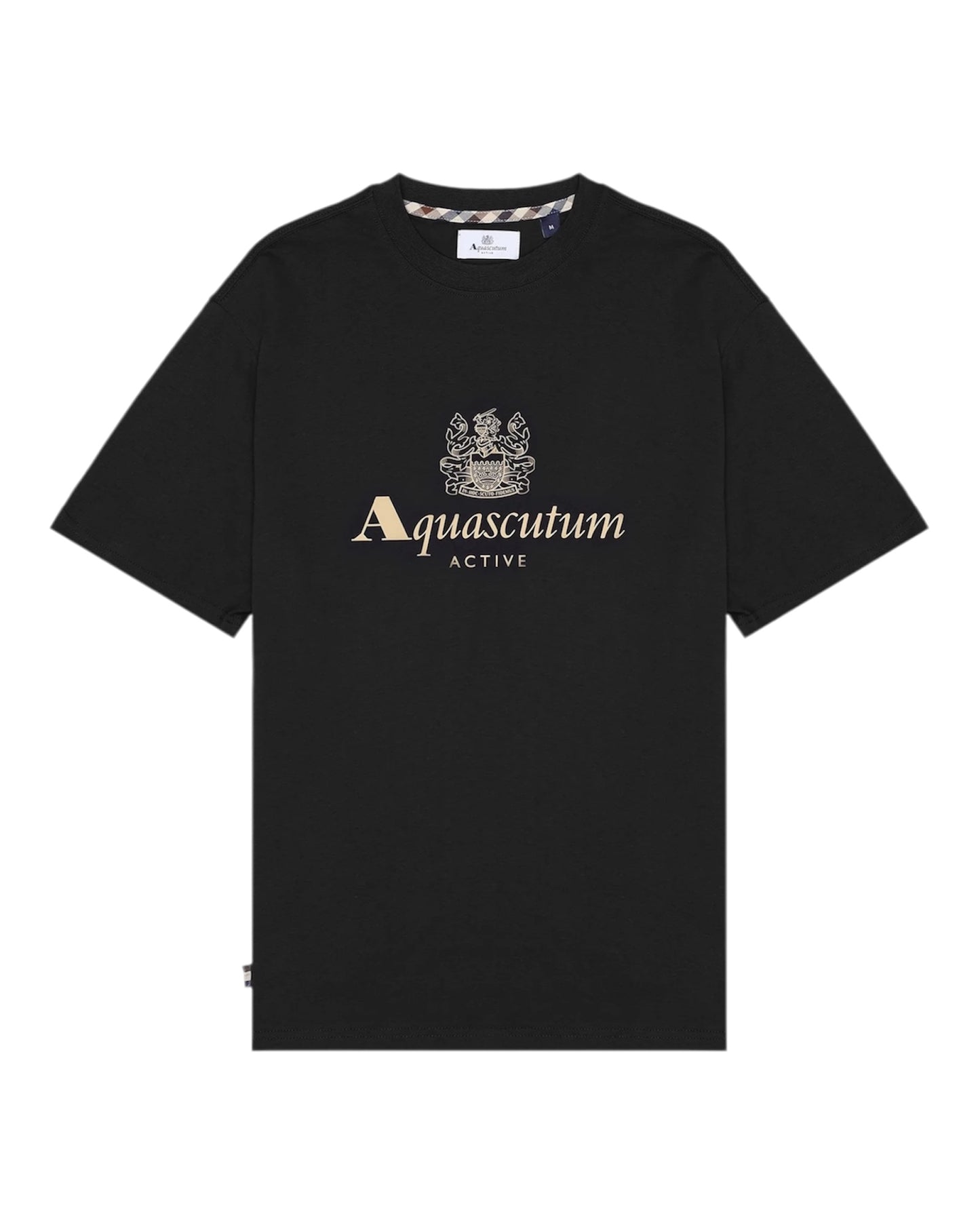 Aquascutum Big Logo T-shirt Black