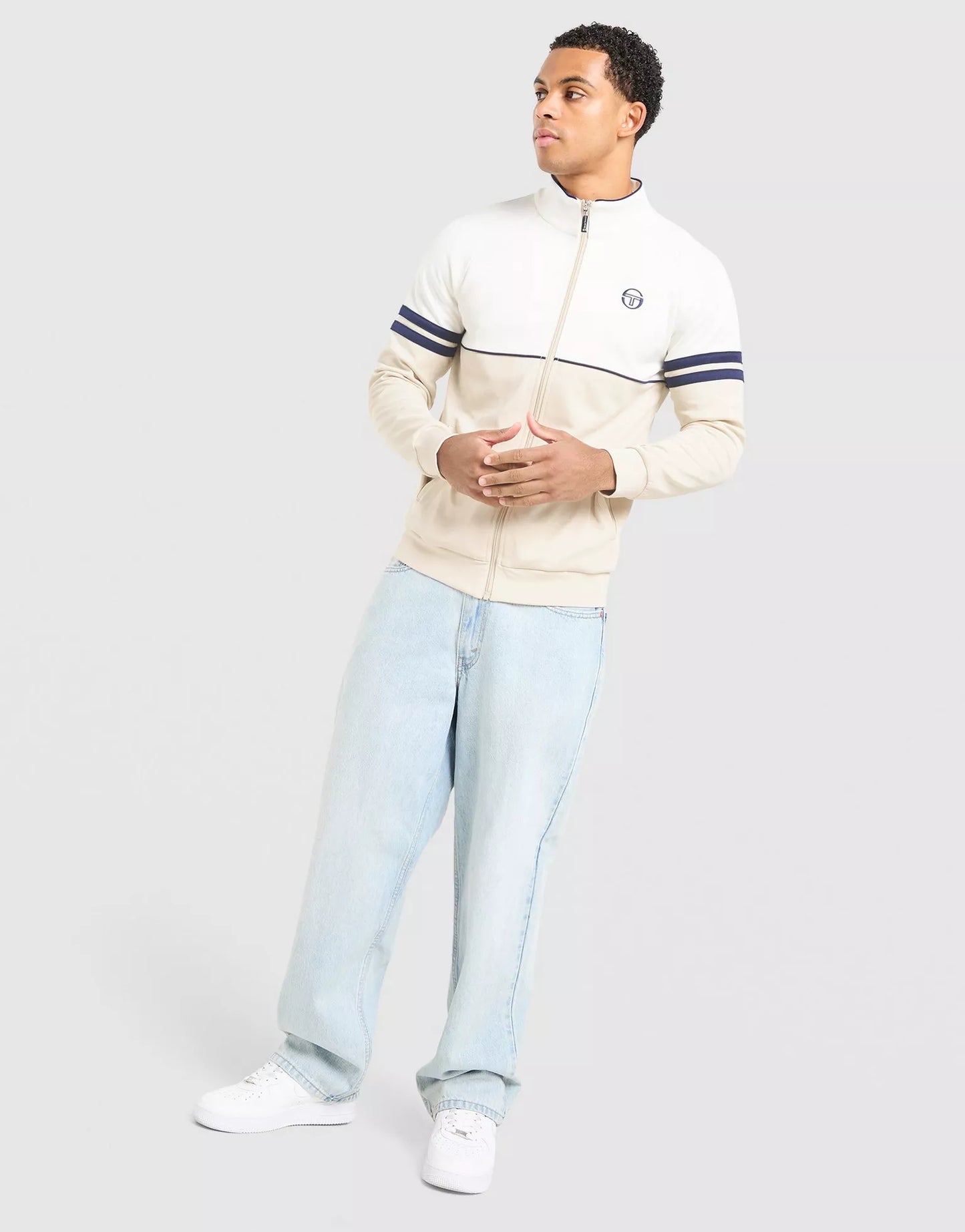 Sergio Tacchini Orion Track top jacket gardenia / blue