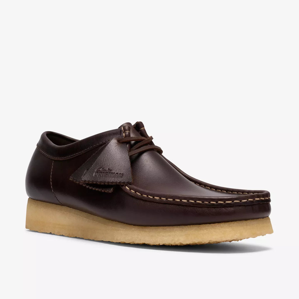 Clarks Wallabee dark brown leather
