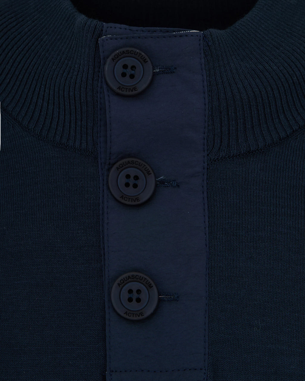 Aquascutum Lamina pocket mock neck navy