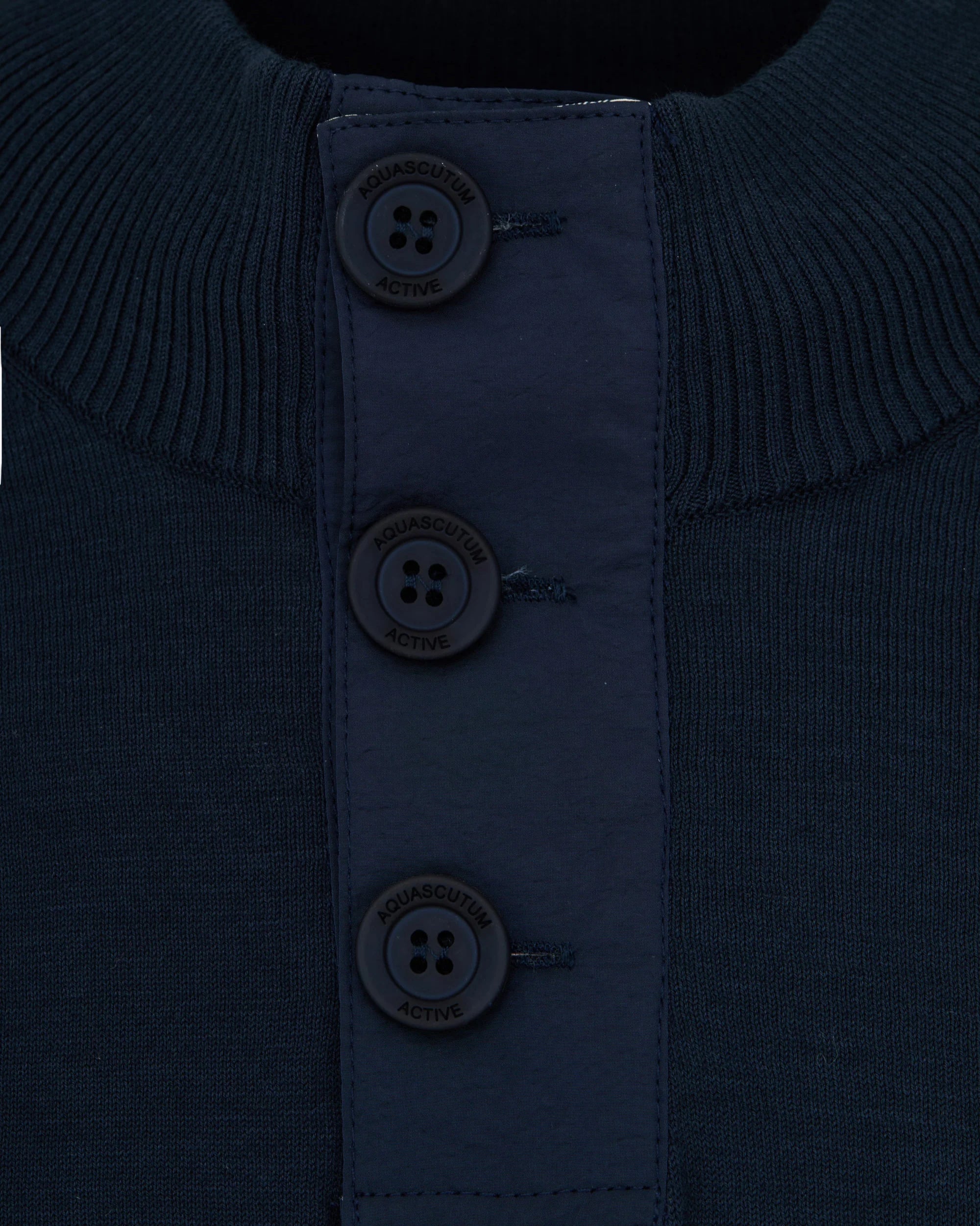 Aquascutum Lamina pocket mock neck navy