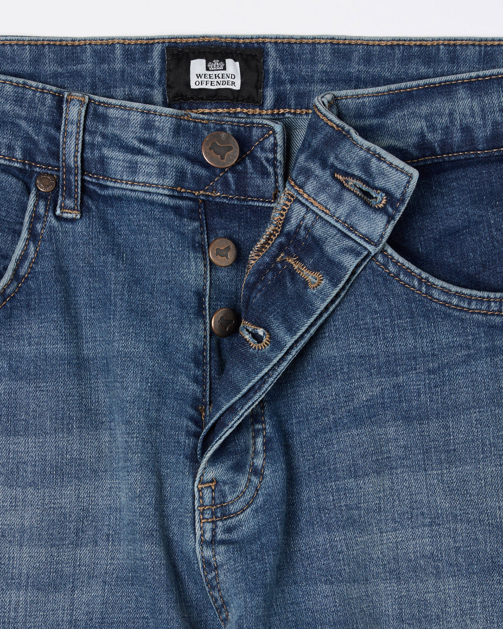 Weekend Offender Tapered fit washed vintage