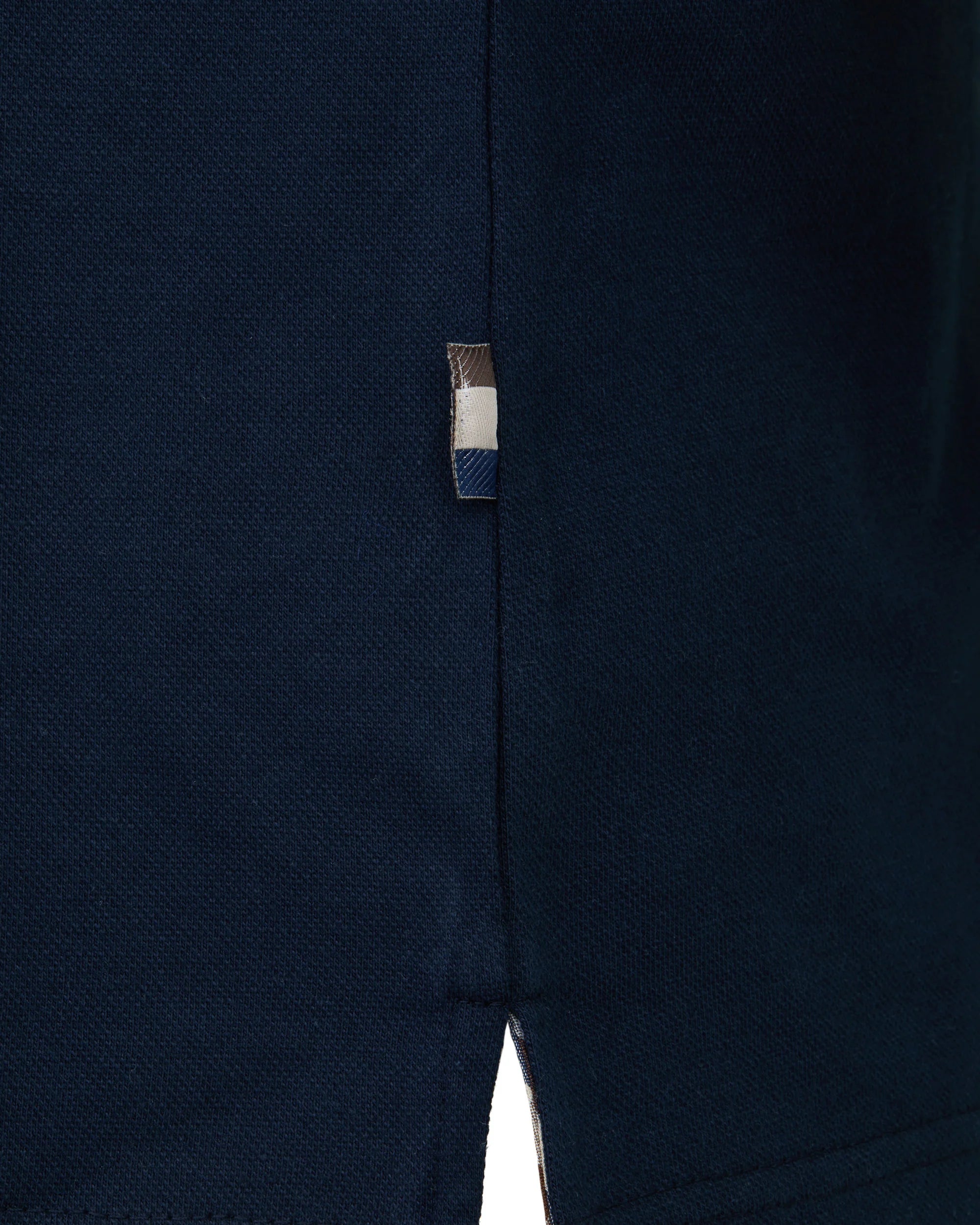 Aquascutum Stretch piquet stripes polo navy