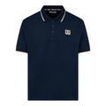 Aquascutum Stretch piquet stripes polo navy