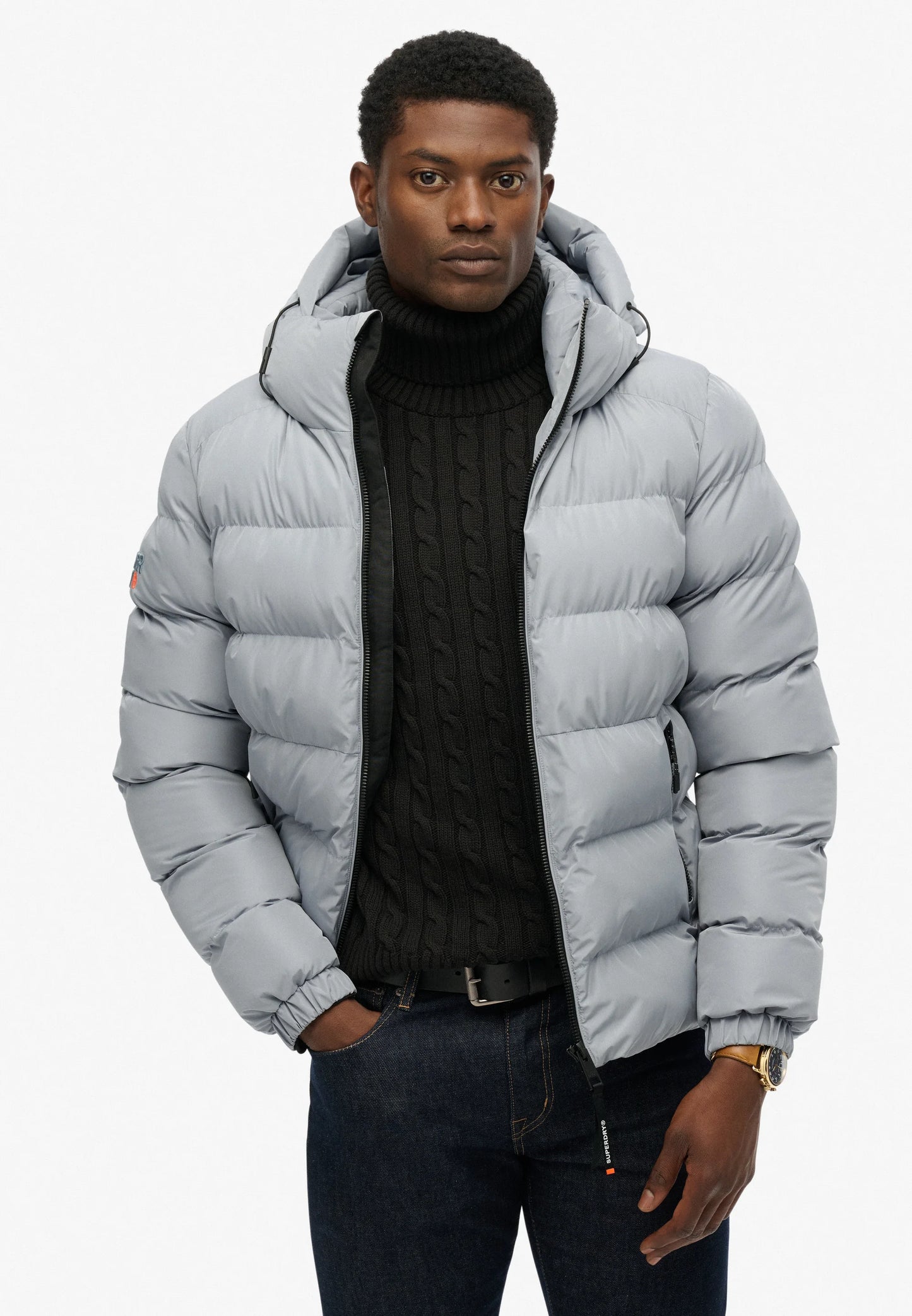 Superdry Puffer Washed Denim