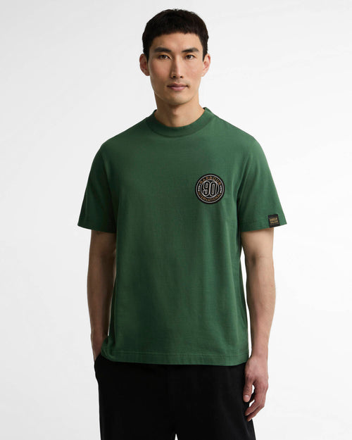 Barbour International 90th graphic t-shirt green