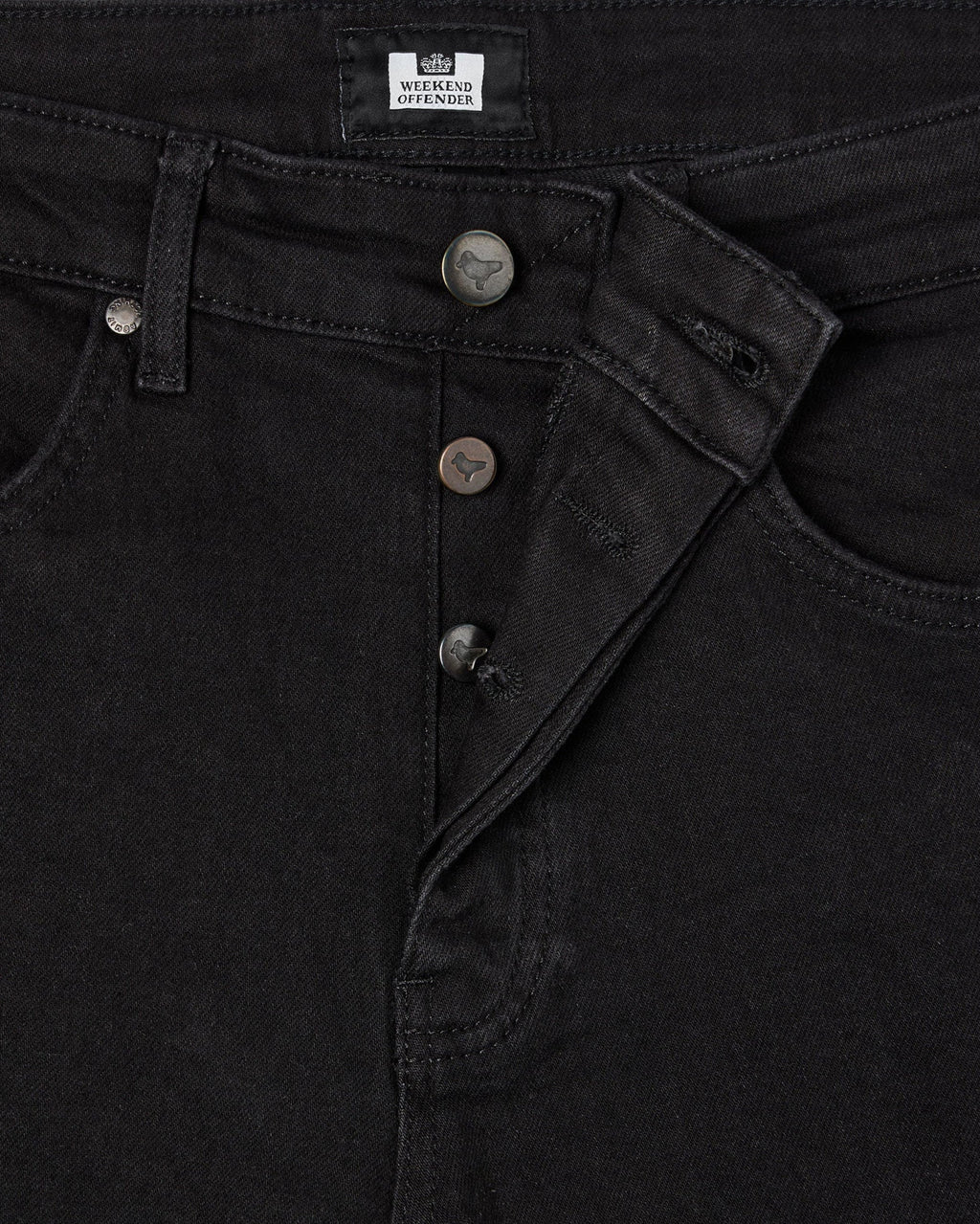 Weekend Offender Tapered fit black