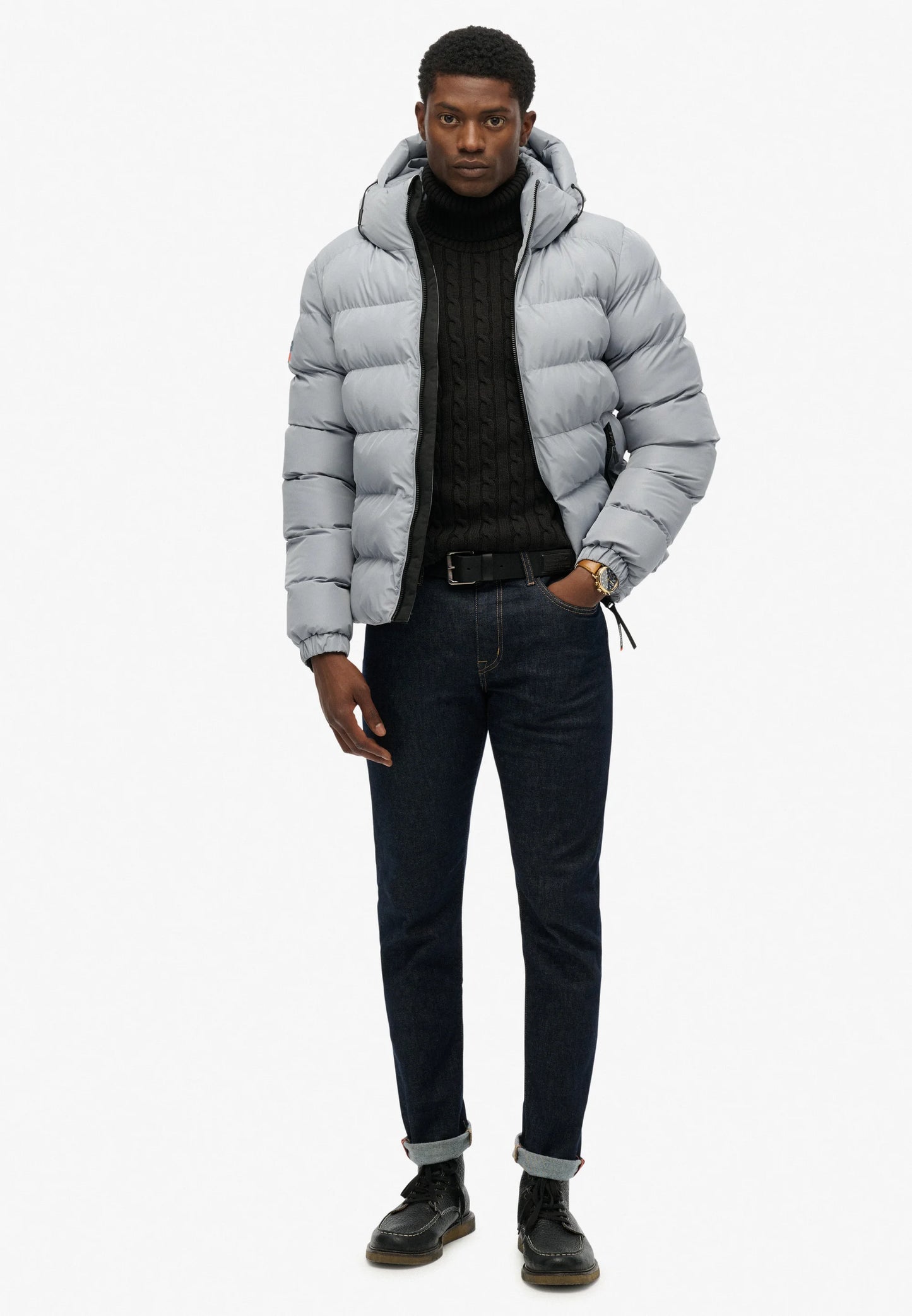 Superdry Puffer Washed Denim