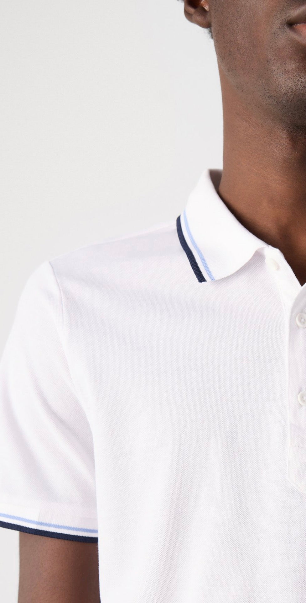 Marshall Artist Tipped polo white