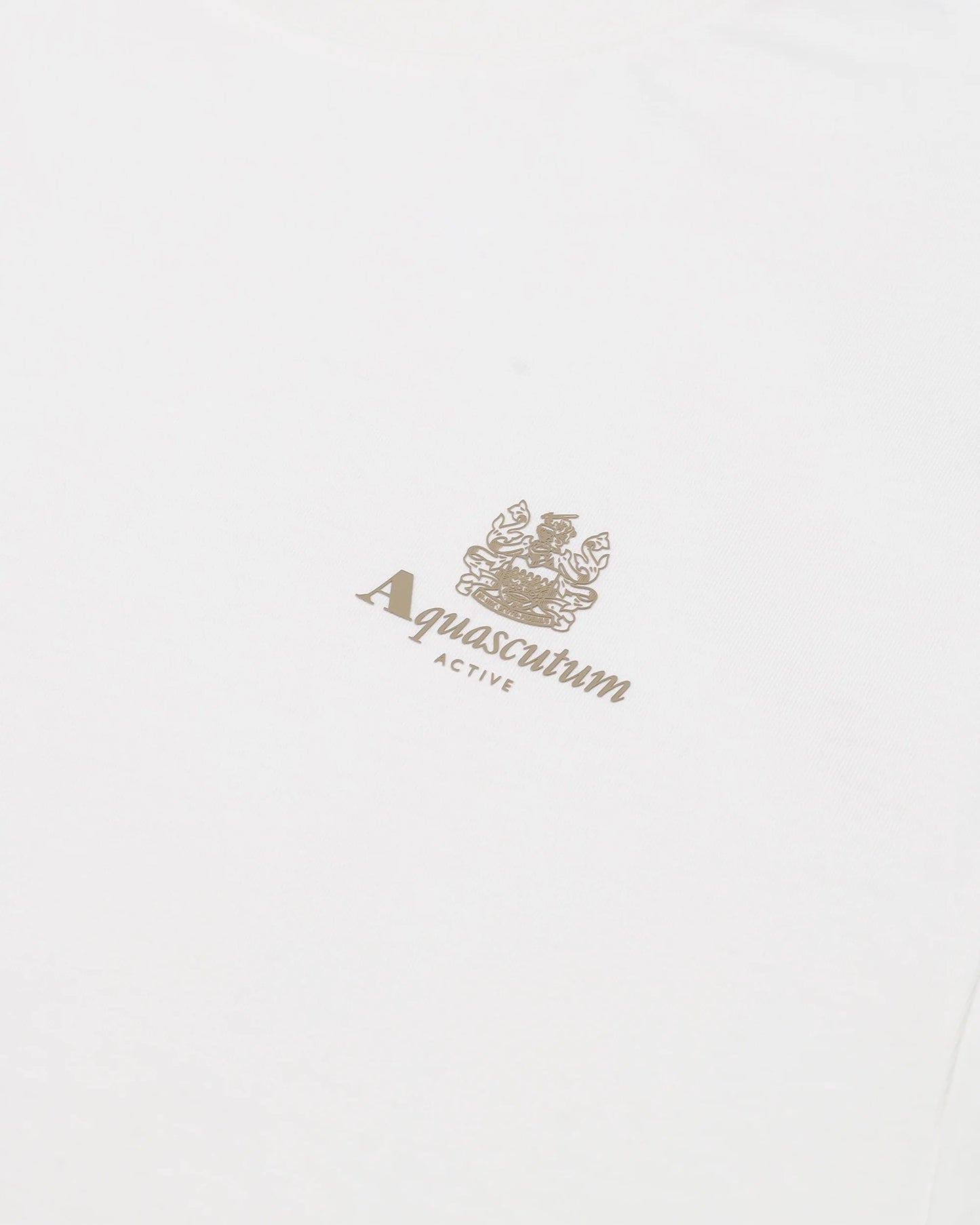 Aquascutum Small Logo T-shirt Old White