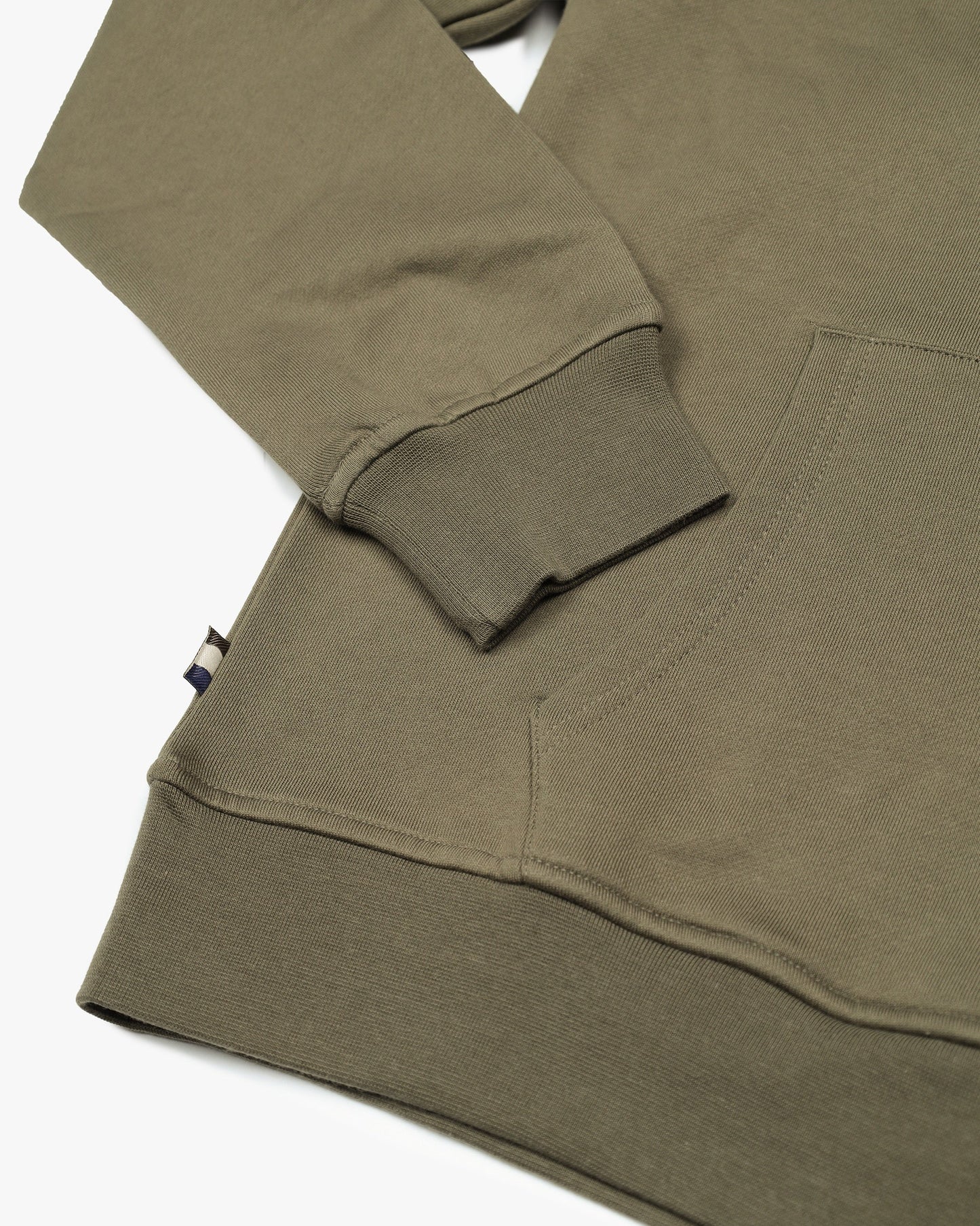 Aquascutum Big Logo Hoodie Army Green
