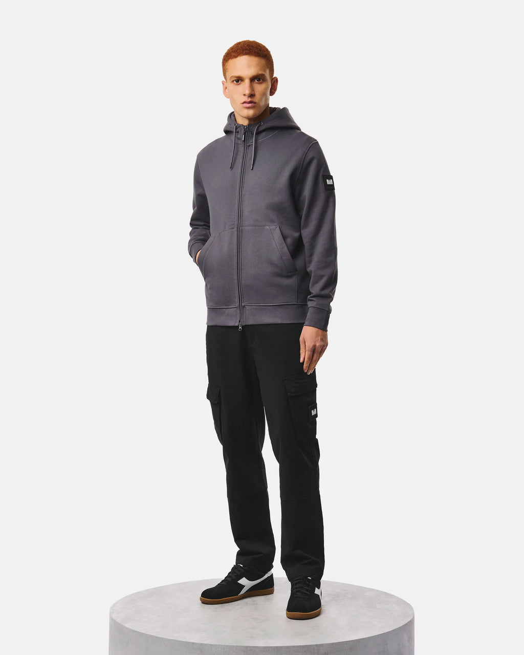 Weekend Offender Winton zip ashgrey