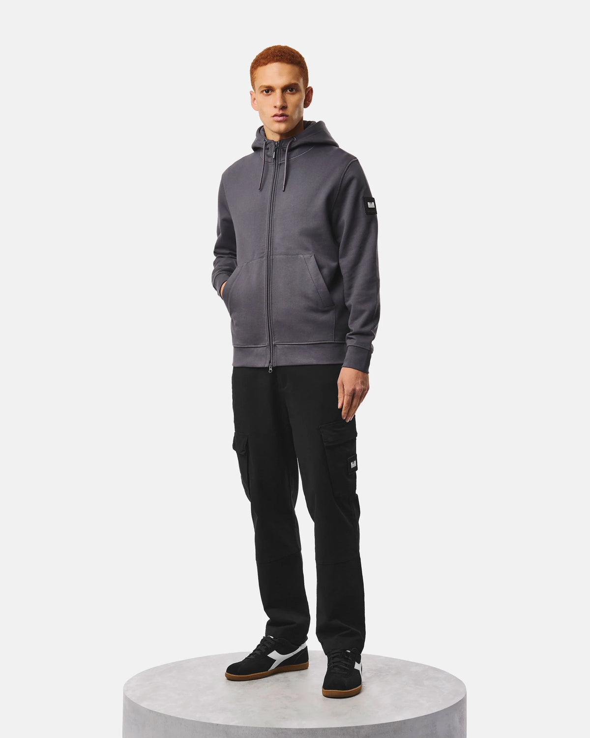 Weekend Offender Winton zip ashgrey