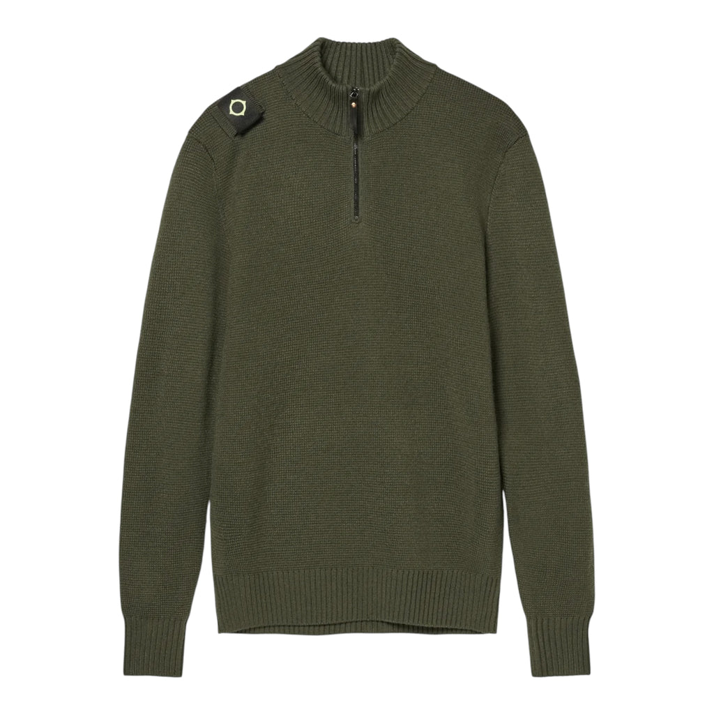Ma.Strum Sarl quarter zip green