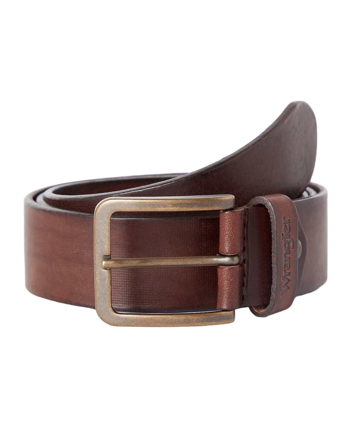 WRANGLER STRUCTURED BELT IN BROWN