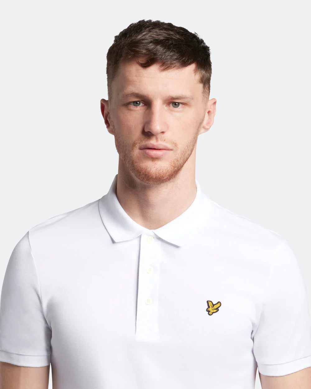 LYLE AND SCOTT Plain Polo Shirt-White